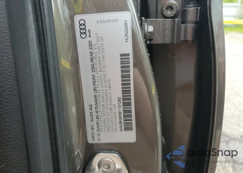 2015 Audi A3 Premium z USA, uszkodzony, nr VIN WAUBFGFF8F1101282